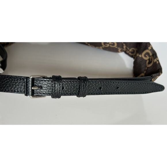 Gucci Maxi GG Logo BrownNylon Belt Bag 767934 Italy New - Picture 14 of 14